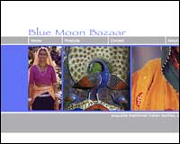 Web design client - Blue Moon Bazaar